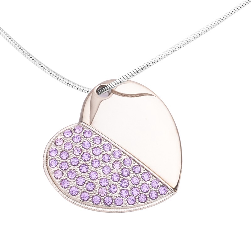 Usb Dung Lượng 16gb 32gb 64gb Hình Trái Tim / Chiếc Lá / Trái Tim Bằng Kim Loại Đính Đá Pha Lê | BigBuy360 - bigbuy360.vn