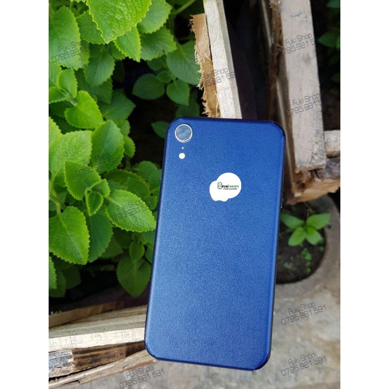 Tấm Dán Skin FULL Viền Màu Cobalt Blue Matte 5 6 7 6plus 7plus 8plus X XS XR XSMAX 11 PRO MAX 12 PRO MAX