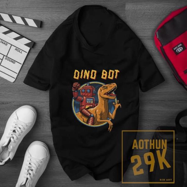 ALBUM 903 - ÁO THUN UNISEX KHỦNG LONG DINOBOT NHIỀU MÀU