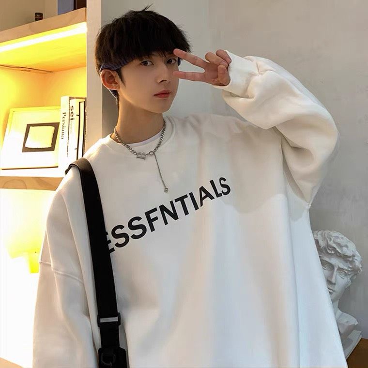 Áo khoác Hoodie nam nữ sweater in chữ Essentials thời trang Hàn Quốc cho đông xuân | BigBuy360 - bigbuy360.vn