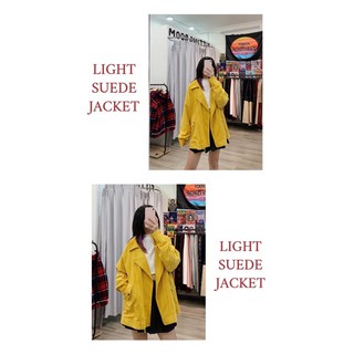 Light suede jacket