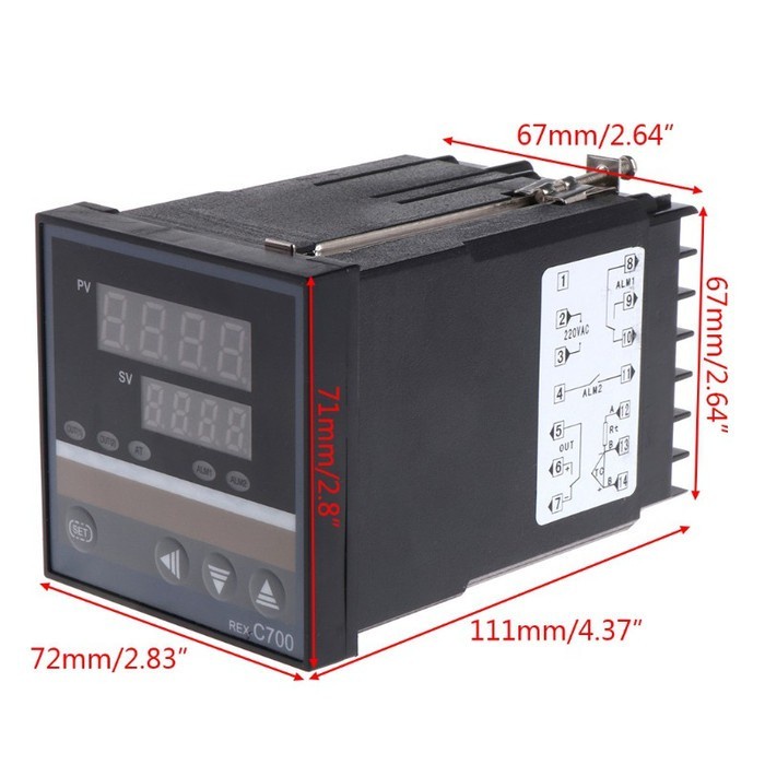 Rơ Le Điều Khiển Nhiệt Độ Pid rex c700 rex-c700 + tc Phsmaaja87