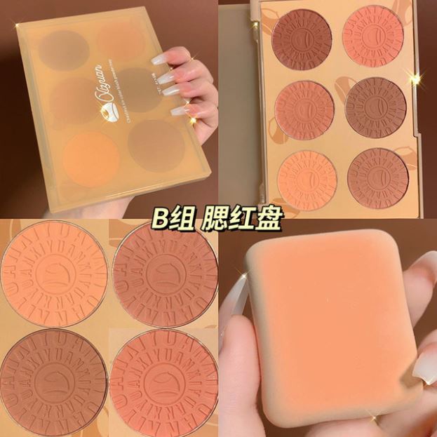 Phấn má Xiyuan, bảng phấn má hồng 6 ô nội địa trung F13 - Sammi beauty