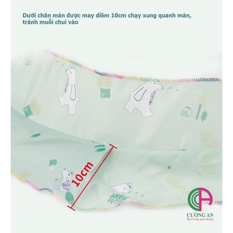 Màn chụp gấp gọn chống muỗi cho bé