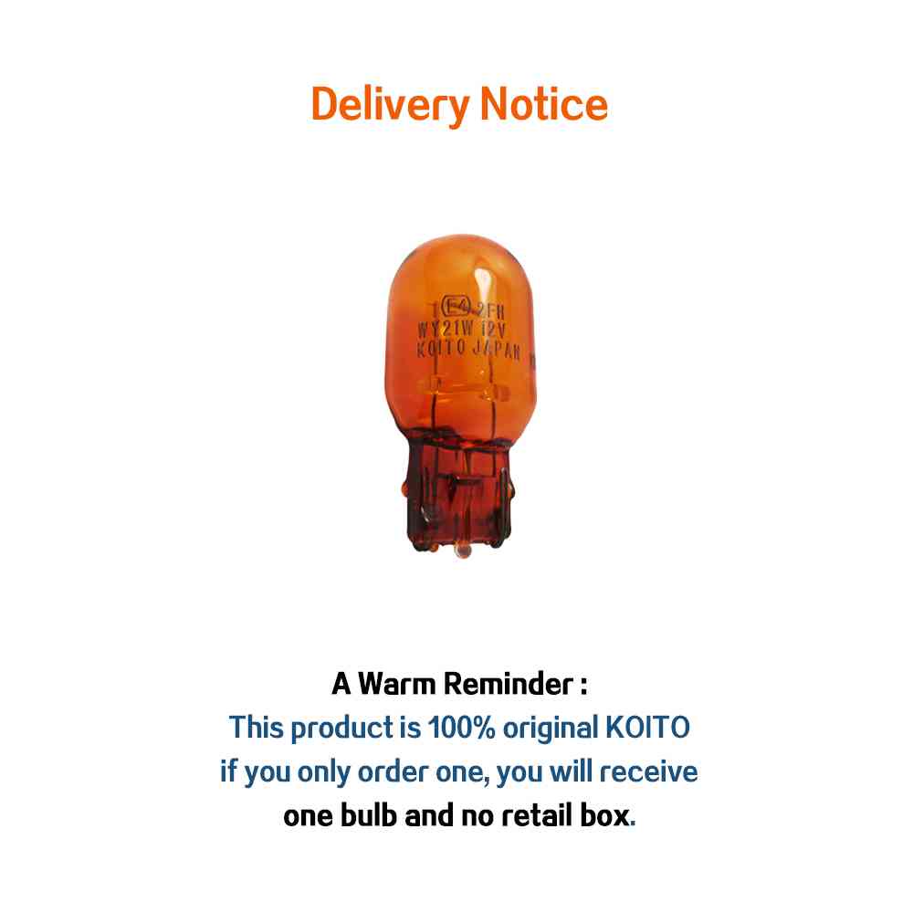 KOITO T20 WY21W 12V Bóng đèn chỉ đạo màu hổ phách Đèn thế hệ tiếp theo Đèn xe cao cấp Đèn giao thông đô thị tắc nghẽn