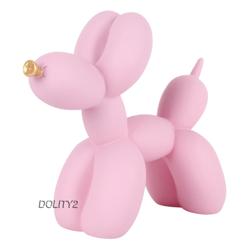 Balloon Dog Statue Puppy Figurine Art Sculpture Home Decor Furnishing
