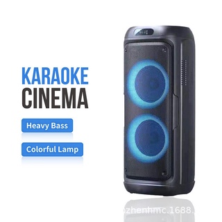 Loa karaoke bluetooth QS-8603 partybox710, bass cực mạnh ( 6.5"x2 )tặng kèm 1 micro không dây