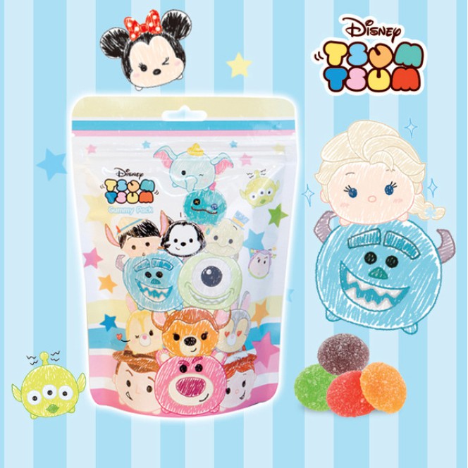 Kẹo dẻo trái cây Dha Disney Tsum Tsum. Hàng có sẵn