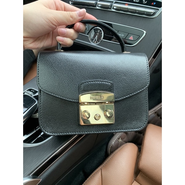 (HÀNG CHUẨN AUTH 100% )THANH LÝ TÚI FURLA MINI TOP ĐEN