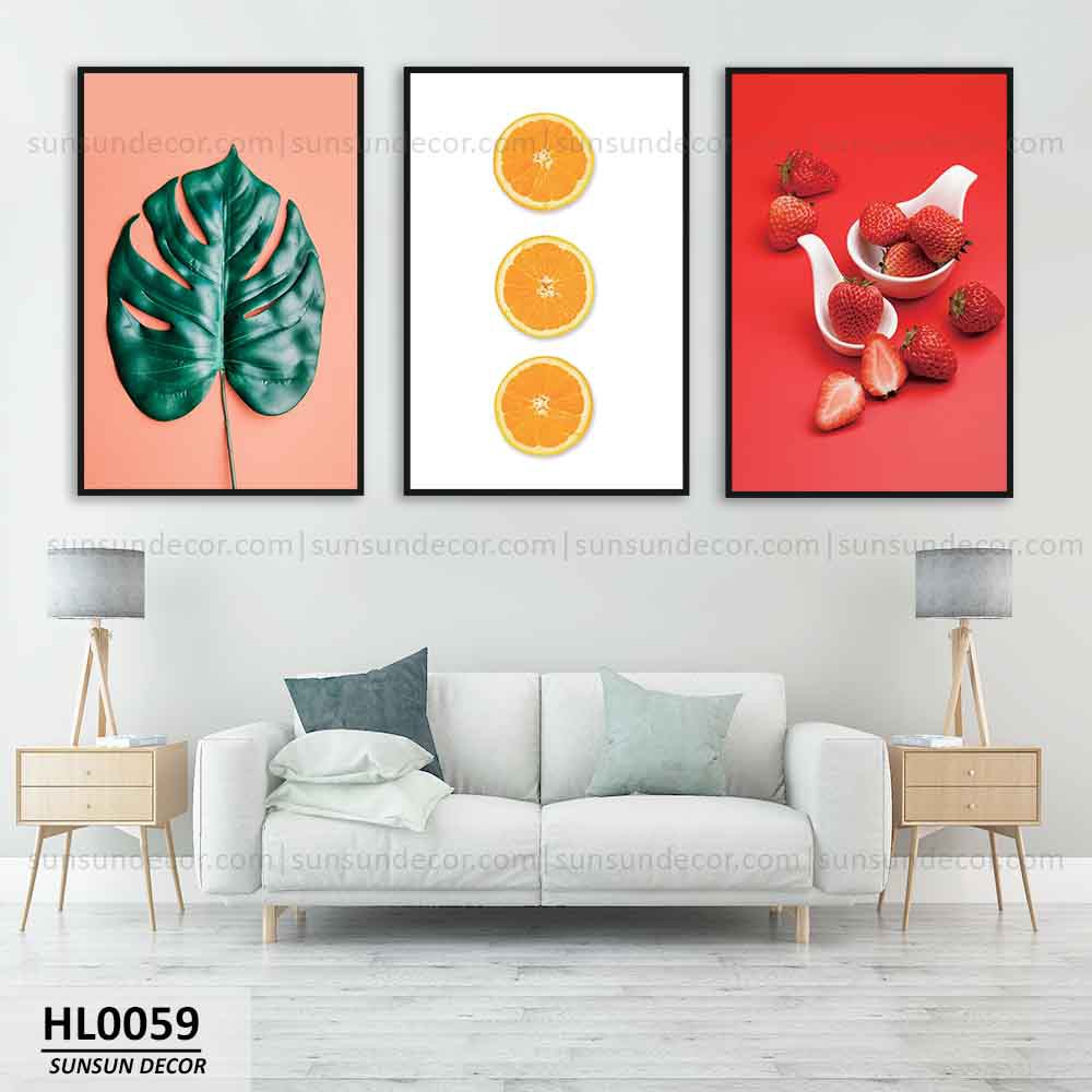 Bộ 3 Tranh Canvas Sắc Màu Nhiệt Đới-Tropical Colors | MS HL0059