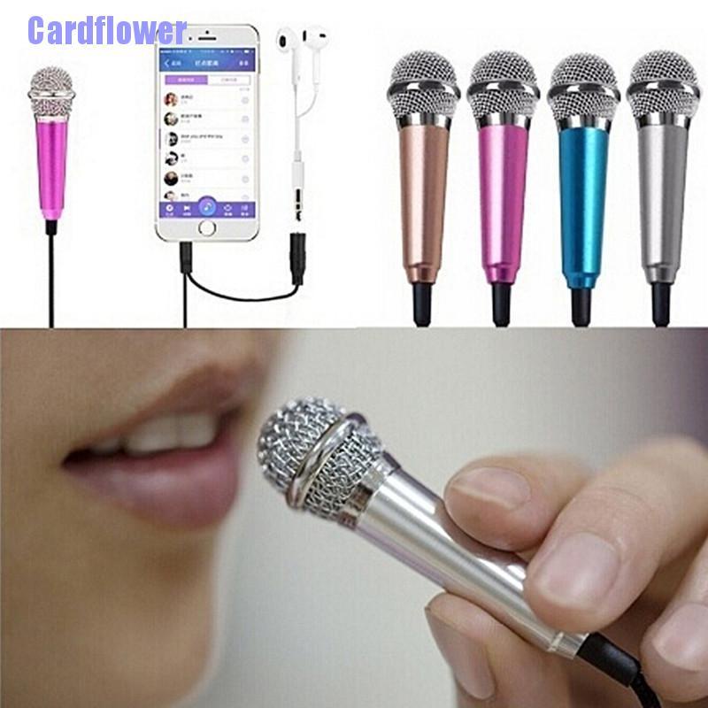 Cardflower  2017 Hot Mini Karaoke Condenser Microphone for Phone Computer Mini Phone Microphone