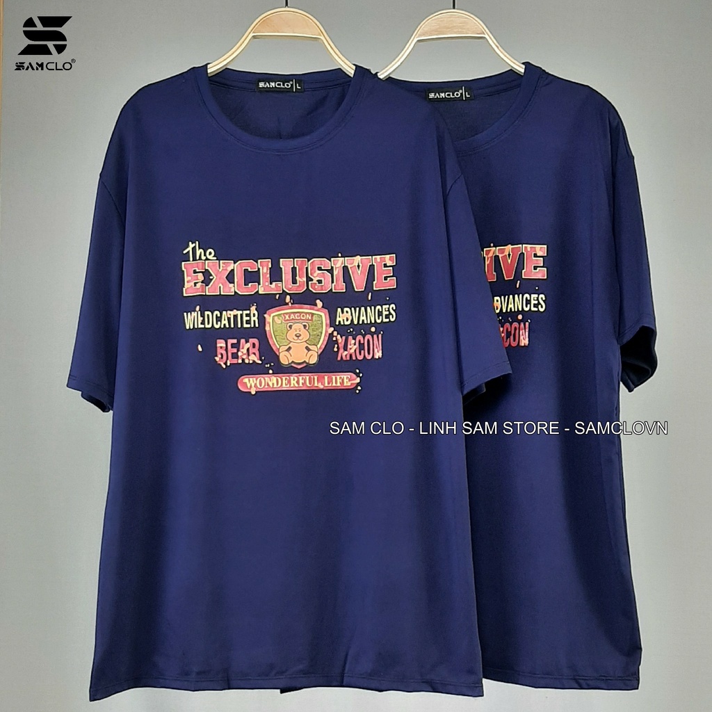 Áo phông tay lỡ nam nữ SAM CLO thun form rộng dáng Unisex - Ulzzang mặc cặp, nhóm, lớp in chữ EXCLUSIVE