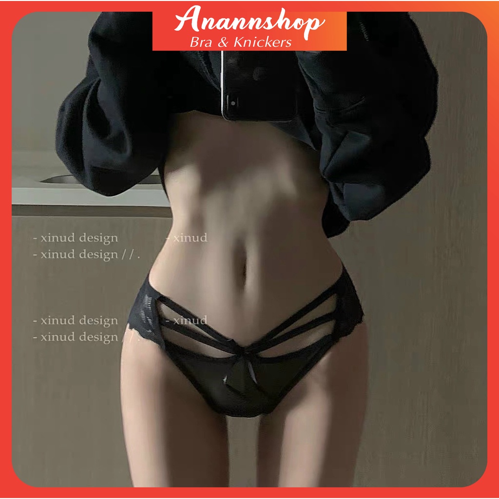 Quần Lót Ren Nữ Sexy Cao Cấp Họa Tiết Nơ Gợi Cảm Thiết Kế Tàng Hình Xuyên Thấu Tôn Vòng 1 Quyến Rũ Y255