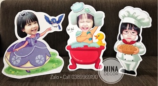 Hình Chibi Trang Trí Tiệc Sinh Nhật