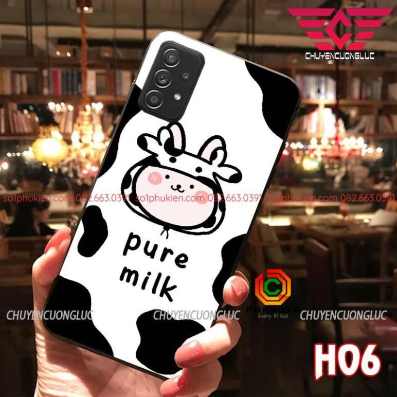 [HOT] ỐP LƯNG HÌNH BÒ SỮA SAMSUNG GALAXY A32 (SM-A325F/DS) (4G/5G) / A52 (4G/5G) / A72 (4G/ 5G) DẺO ĐEN IN HÌNH