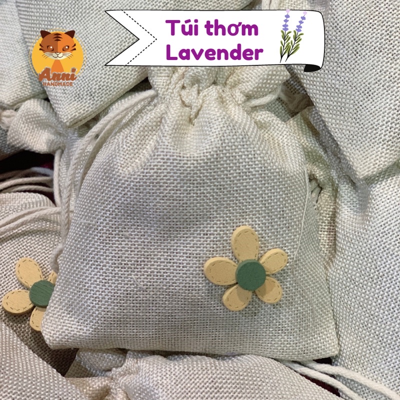 Túi thơm nụ hoa khô Lavender 100% kích thước 9x10 cm