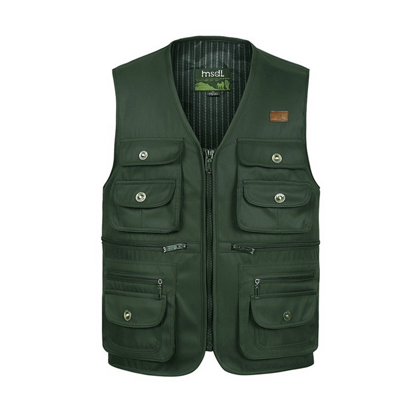 Áo vest cotton nhiều túi cho nam