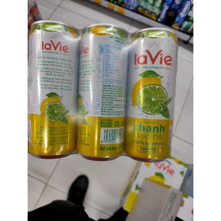 lavie chanh bạc hà lốc 6lon
