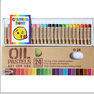 Lẻ, sỉ 10 hộp bút sáp dầu 24 màu b (hàng đẹp).
