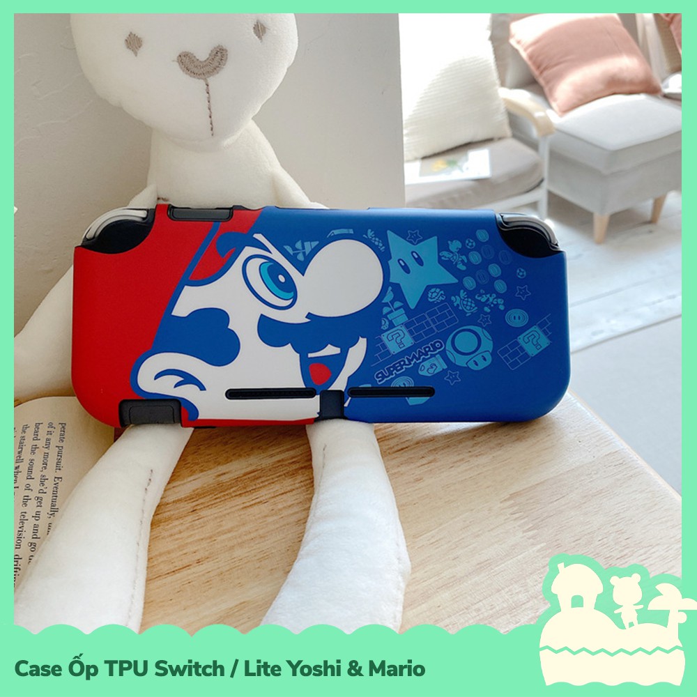 [Sẵn VN - NowShip] Phụ Kiện Case Ốp Lưng Nintendo Switch / Switch Lite TPU Dẻo Game Yoshi &amp; Mario