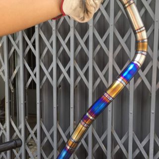 Cổ titan cho pô zin EX150 (loại cổ dài)