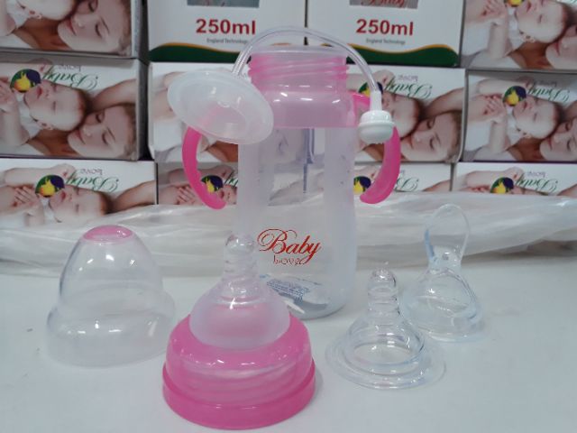 Bình sữa cổ rộng Baby Love/ Gb baby 150ml/ 240ml ( tặng 1 núm ti)