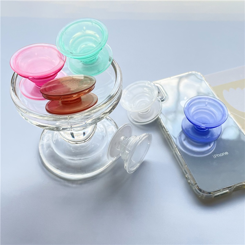 Giá đỡ gắn điện thoại trong suốt dễ thương