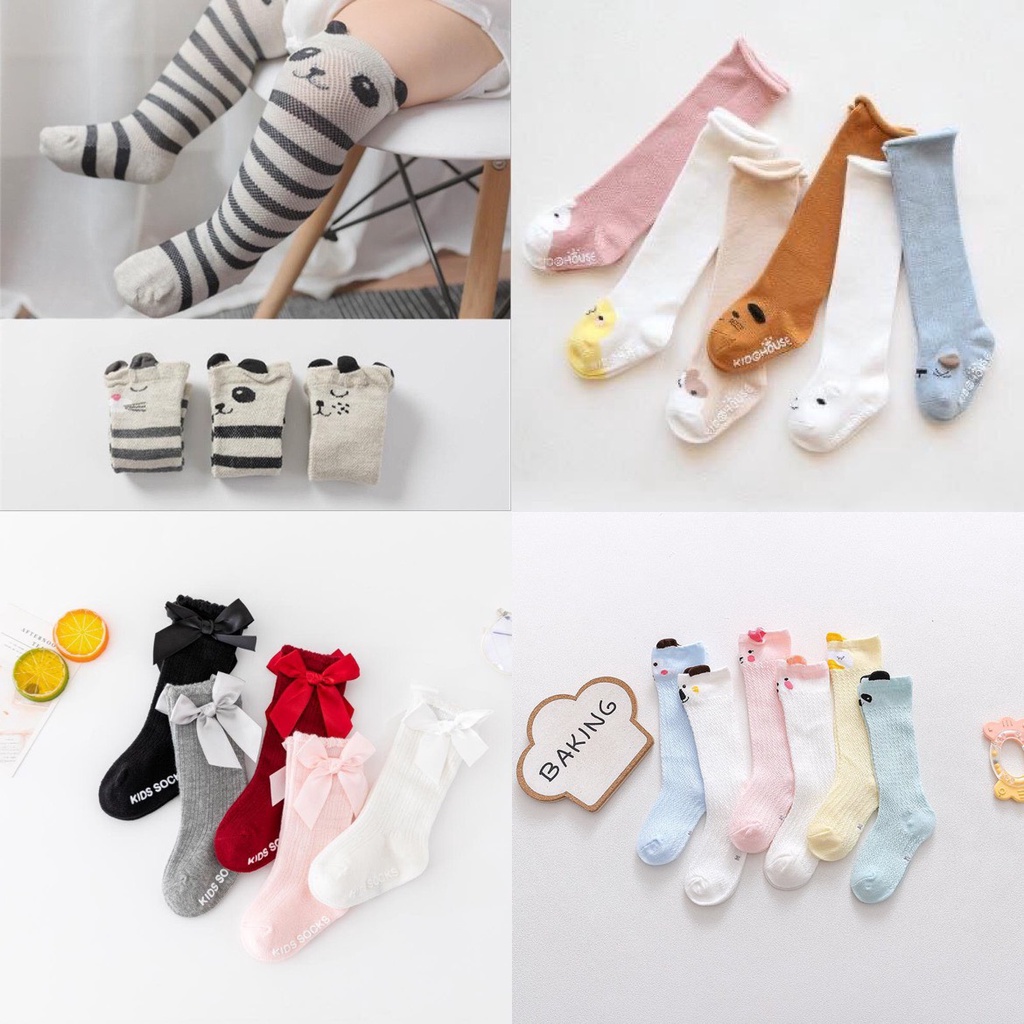 Tất vớ dài cho bé, cotton mềm co giãn tốt