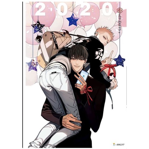 Bộ 8 tấm poster hd in hình anime spot goods 19 days