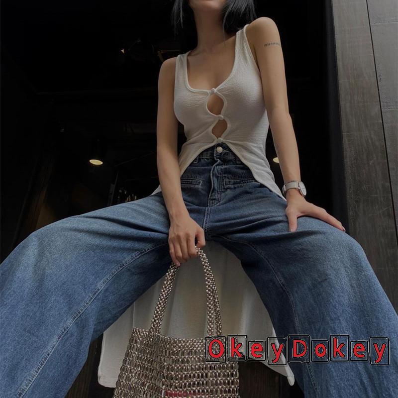 OKDK - Áo Khoác Cardigan Không Tay Cổ Chữ U Kiểu Dáng Mới Dành Cho Nữ