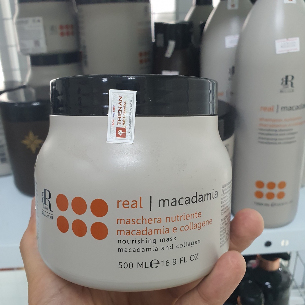KEM Ủ TÓC PHỤC HỒI & TÁI TẠO TÓC MACADAMIA & COLLAGEN STAR  SIZE: HŨ 500ml – 1000ml hàng chính hãng