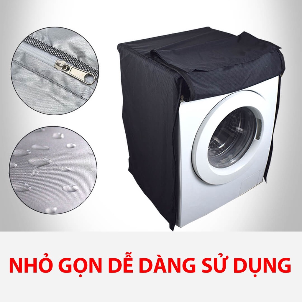 Vỏ Bọc Máy Giặt, Áo Trùm Máy Giặt Cửa Ngang Cửa Trước Chống Thấm Nước Chống Nắng Vải Dù Bền Cao Cấp Nhiều Size