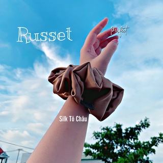 Đồ buộc tóc scrunchie bigsize Lụa Tô Châu cao cấp
