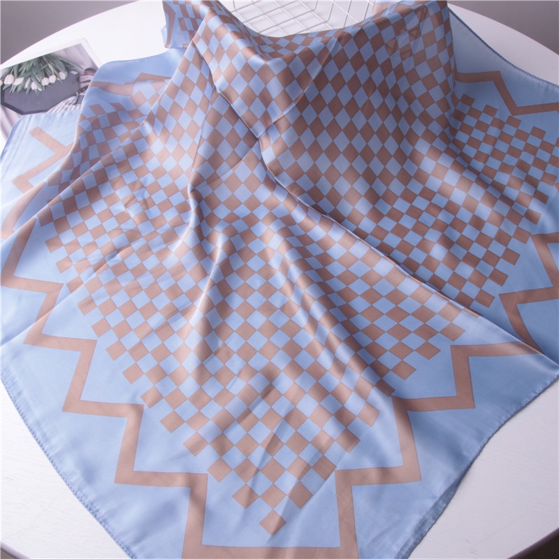 Khăn Choàng Lụa Nhân Tạo In Họa Tiết Sang Trọng 70CM (27.55inch) WJ1026-168