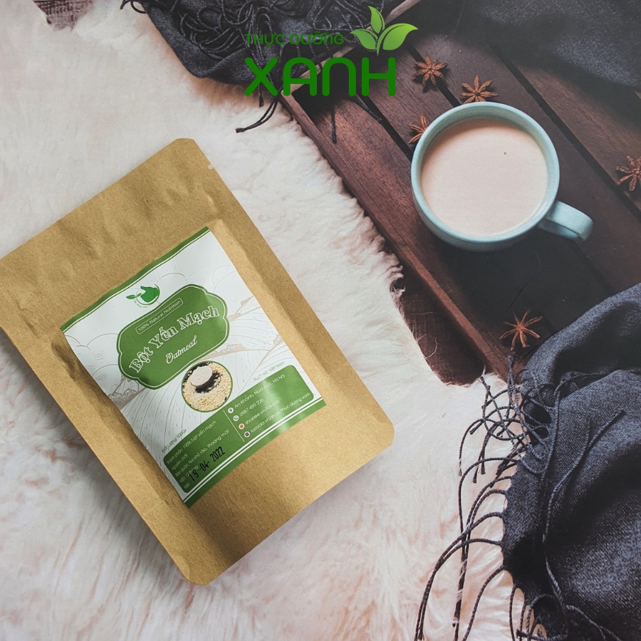 Bột Yến Mạch Giảm Cân Nguyên Chất Xay Mịn, Làm Bánh, Ăn Dặm Cho Bé, Đắp Mặt Nạ - Thực Dưỡng Xanh