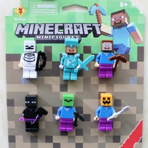 Mô Hình Đồ Chơi Nhân Vật Minecraft Bằng Nhựa Pvc Chất Lượng Cao