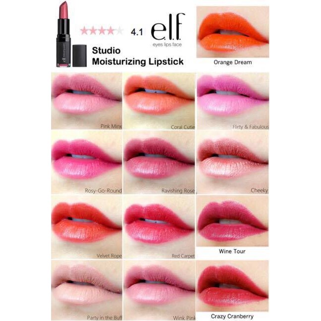 SON MÀU NHIỀU DƯỠNG e.l.f MOISTURIZING LIPSTICK