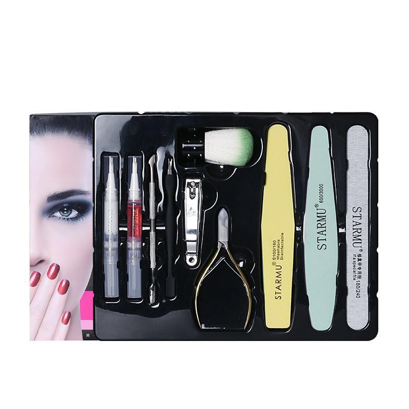 Set dụng cụ làm móng tay 12 món, bộ dụng cụ nail làm nail chuyên dụng