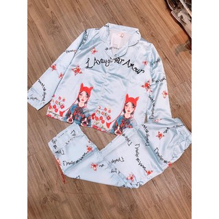 BỘ NGỦ PIJAMA - lụa satin 100% CAO CẤP