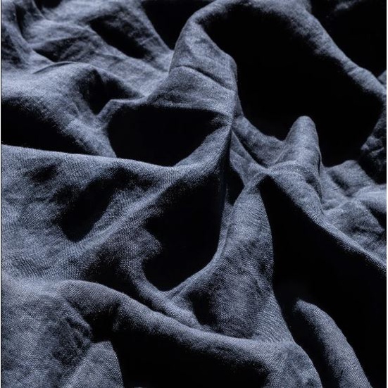 Anam home - set ga giường cao cấp LINEN premium 100% màu xanh đen