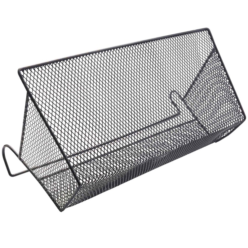 Giỏ Đựng Đồ Dùng Có Móc Treo Góc Tường Tiện Dụng Cho Văn Phòng / Ký Túc Xá Màu Đen