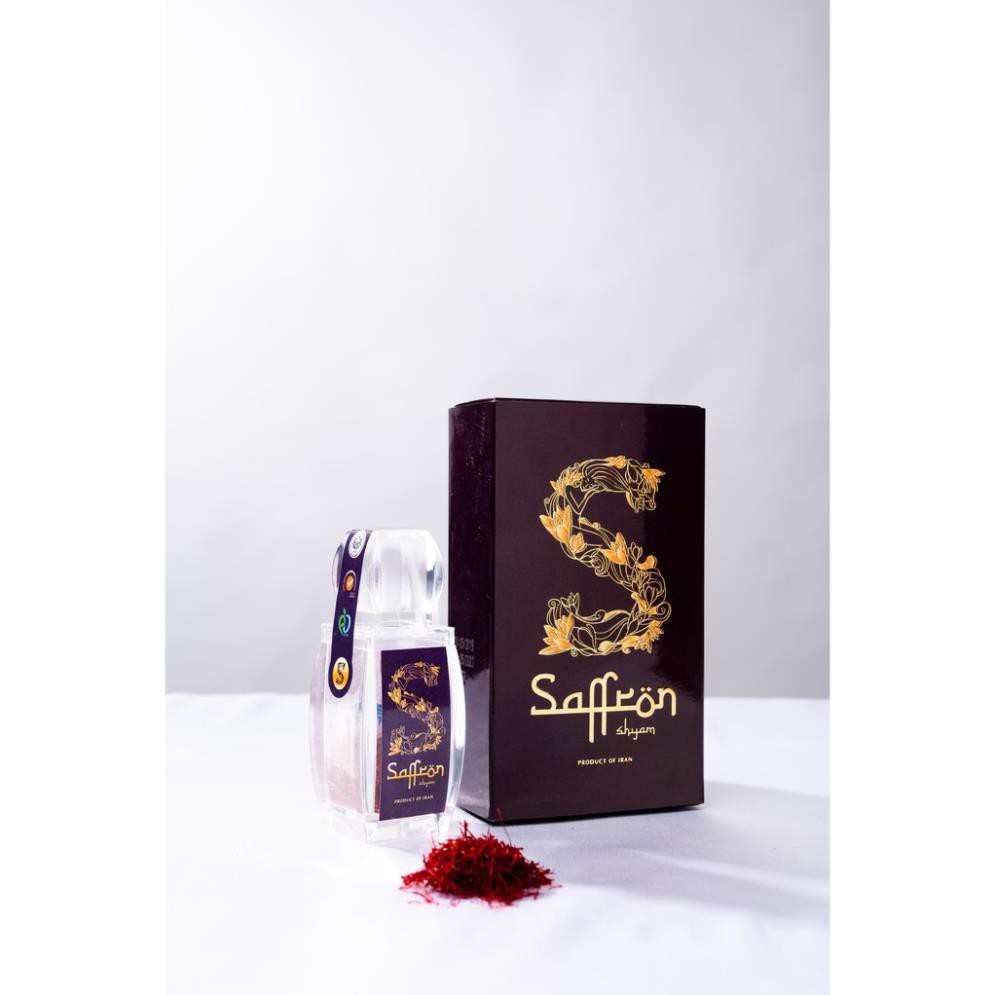 Nhụy Hoa Nghệ Tây Saffron Shyam 1Gram/hộp Tặng Bột Saffron 1gram/lọ