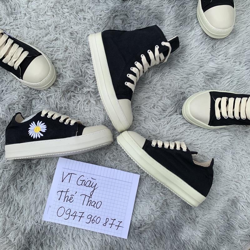 (Xa hang) Giày Sneaker Đen Cao/Thấp Basic  (Sẵn hàng tại shop)