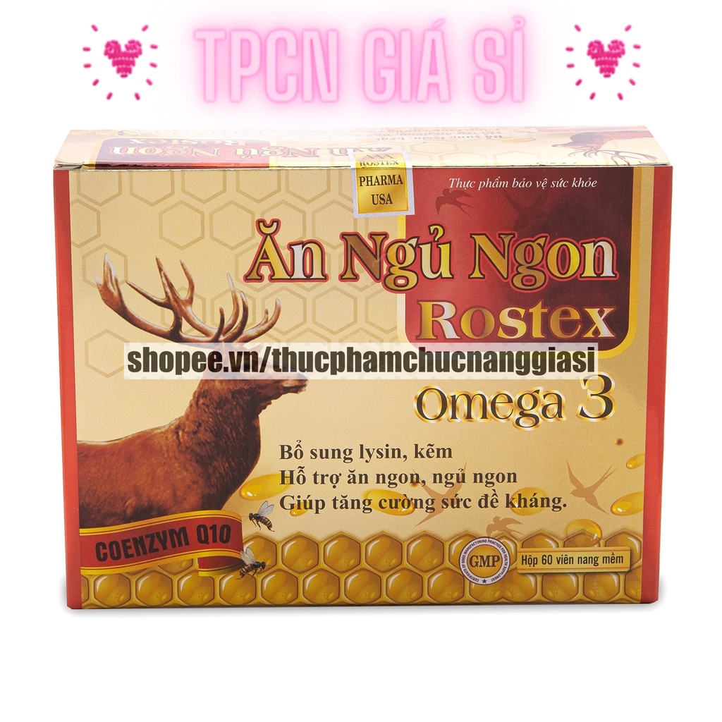 Vitamin tổng hợp Viên Ăn Ngủ Ngon melatonin hỗ trợ ăn ngon, ngủ tốt, giảm mất ngủ, căng thẳng, stress - Hộp 30 viên