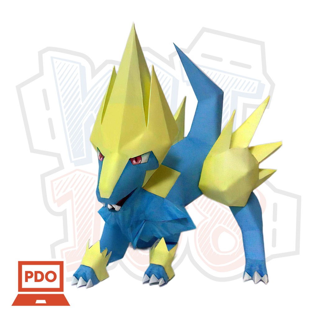 Mô hình giấy Anime Game Pokemon Manectric