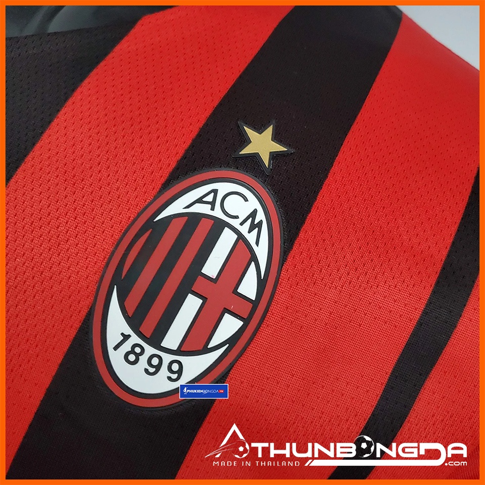 Áo AC Milan sọc đỏ đen sân nhà 2021/2022, 2021/22 bản PLAYER Body Slim Fit cao cấp (Thái Lan)