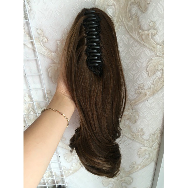 Tóc Giả Giá Rẻ 𝑭𝑹𝑬𝑬𝑺𝑯𝑰𝑷 Tóc Giả Ngoặm Xoăn Ngắn 30cm - Kèm Hình Thật