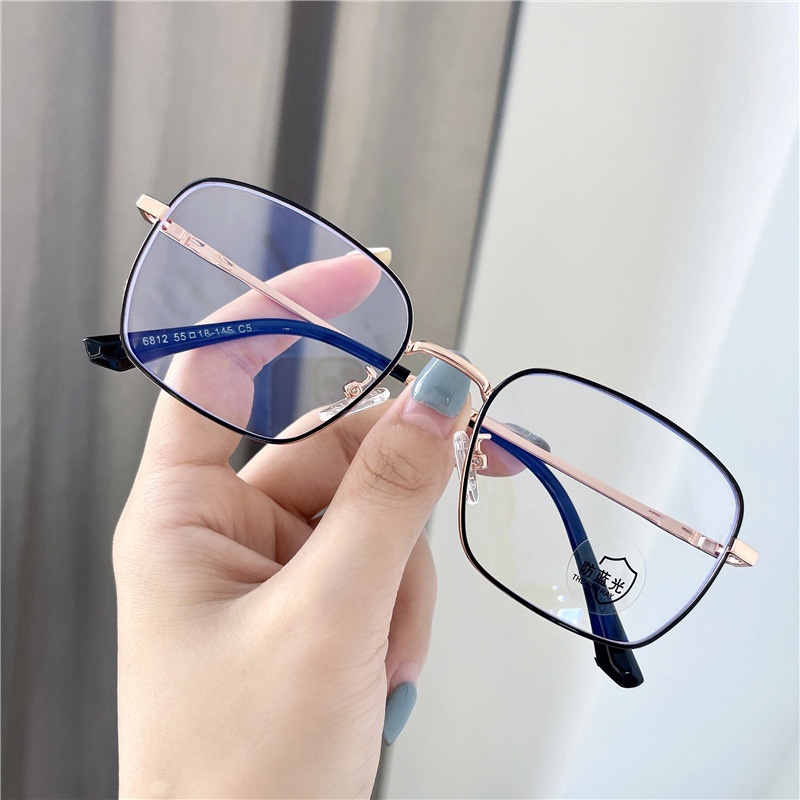Mắt kính gọng chữ nhật chống bức xạ phong cách Hàn Quốc thời trang cho nam