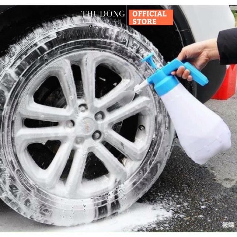Bình Xịt Tạo Bọt Tuyết Rửa Xe Ô Tô, Xe Máy, tưới cây g Cầm Tay 2000ml