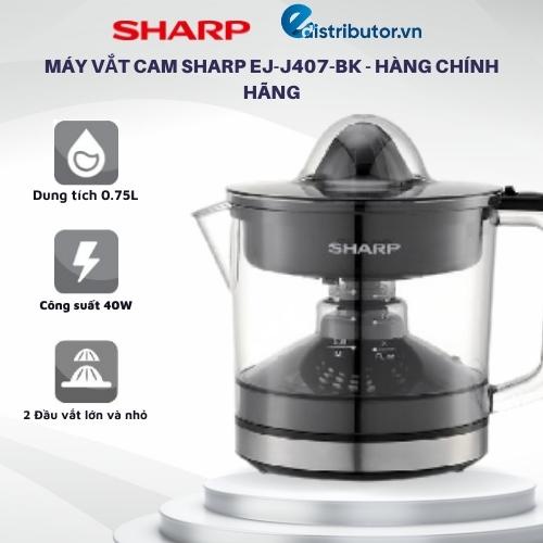 Máy Vắt Cam Sharp EJ-J407-BK - Hàng chính hãng